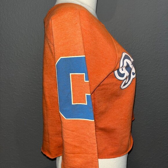 Recycled Karma CAL BERKELEY UC Cropped OSKI Bear Sweatshirt - EUC Small - Picture 3 of 6